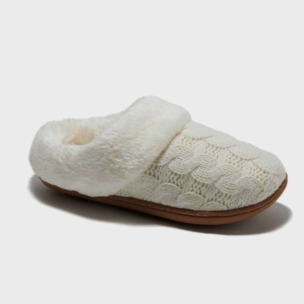 dluxe by dearfoams Womens Carol Slippers - Cream XL Product Image