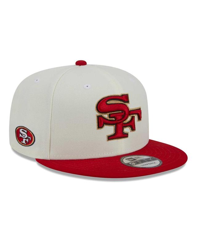 Mens New Era Cream/Scarlet San Francisco 49ers City Originals 9FIFTY Snapback Hat Product Image