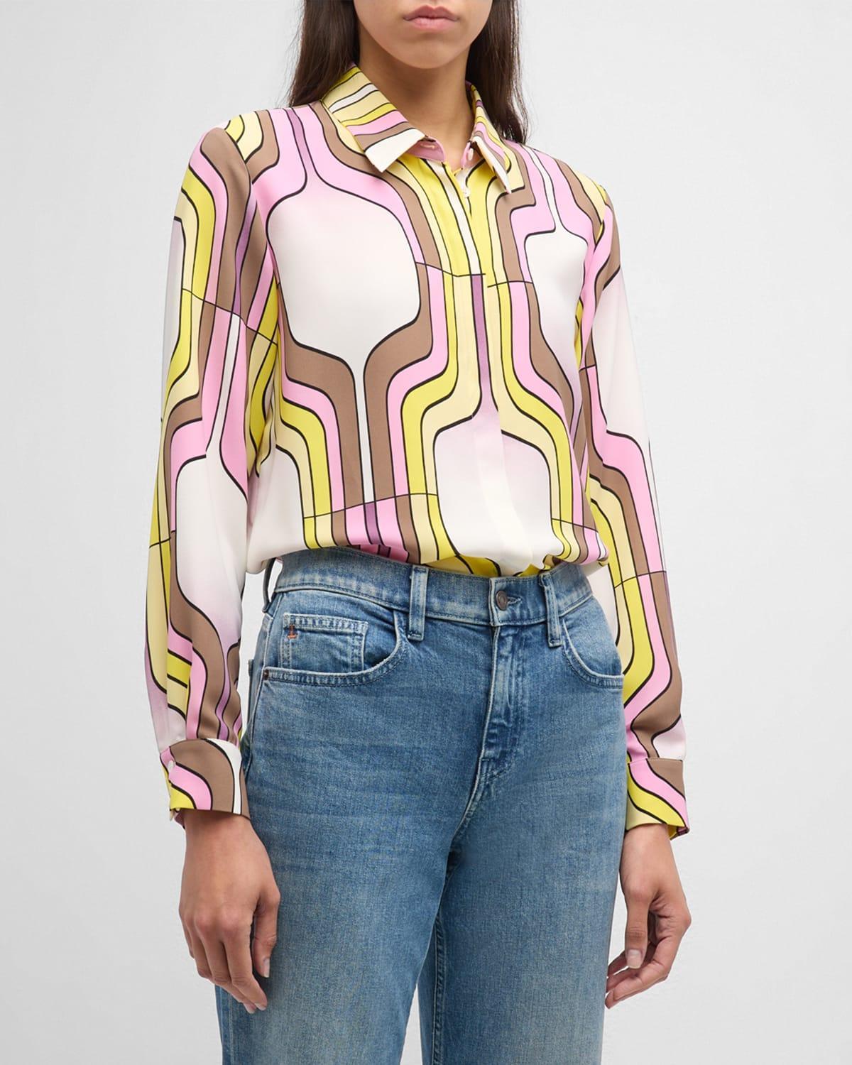 Marella Sirena Geometric Print Shirt Product Image