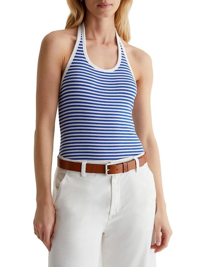 Womens Jay Striped Halter Top Product Image