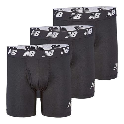 New Balance Men's Mens Premium 6 Inch Boxer Brief with Fly 3 Pack Product Image