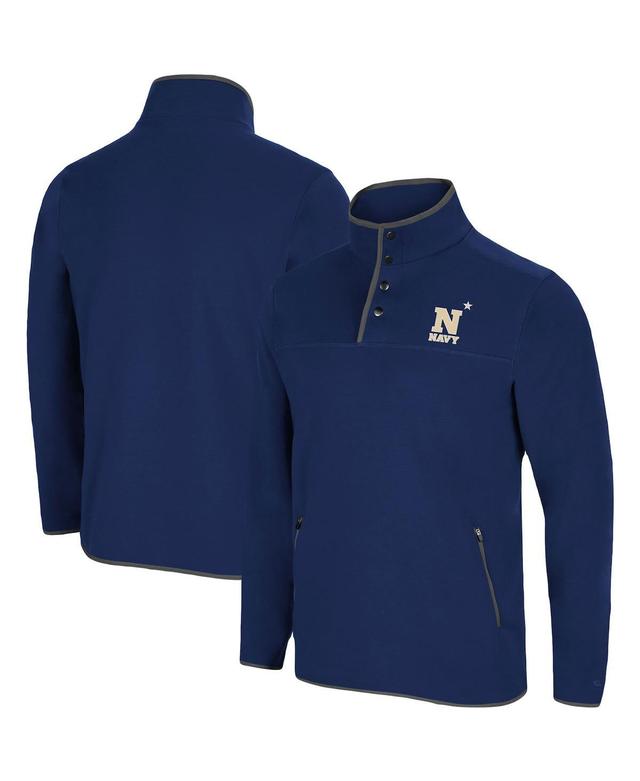 Mens Colosseum Auburn Tigers Rebound Snap Pullover Jacket Blue Product Image