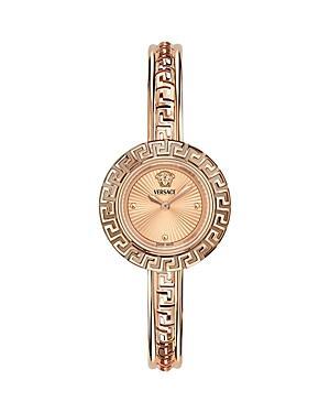 Versace Womens Swiss Rose Gold Ion Plated Stainless Steel Bangle Bracelet Watch 28mm Product Image