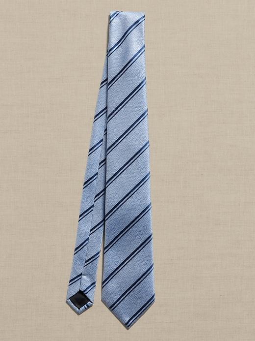 Solid Silk-Blend Tie Product Image