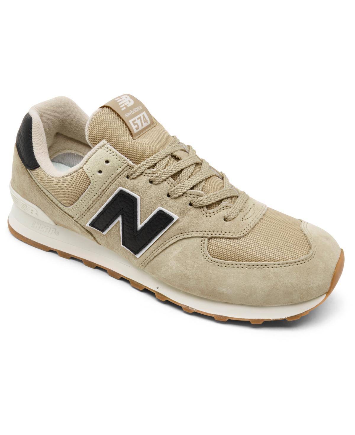 Mens New Balance 574 Athletic Shoe - Incense / Black / Sea Salt Product Image