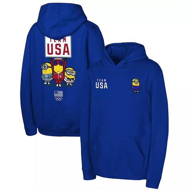 Unisex Royal Team USA Minions Pullover Hoodie, Mens Product Image