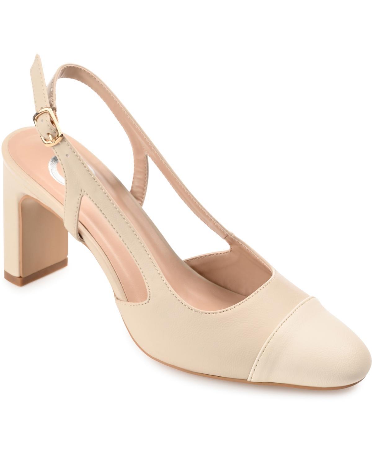 Journee Collection Womens Reignn Cap Toe Slingback Pumps Product Image