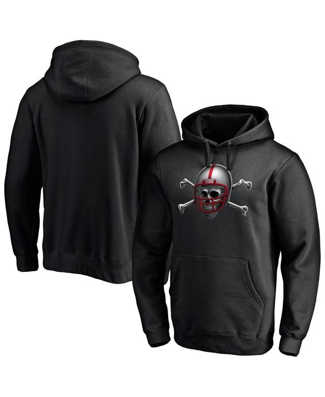 Mens Fanatics Black Nebraska Huskers Team Midnight Mascot Pullover Hoodie Product Image