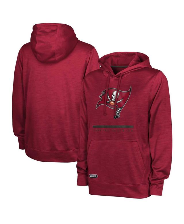 Mens Red Tampa Bay Buccaneers Speed Drill Streak Pullover Hoodie Product Image