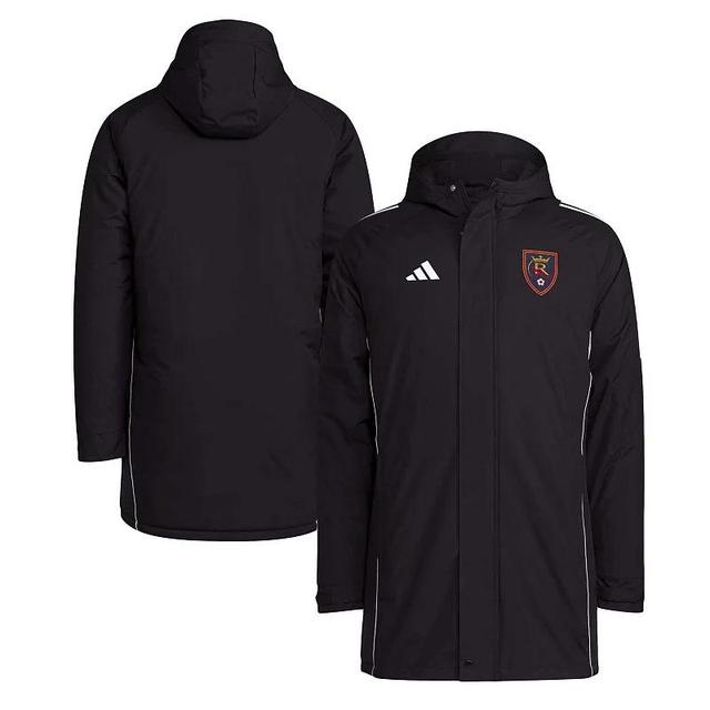 Mens adidas Black Real Salt Lake Tiro 24 Full-Zip Hoodie Winter Parka Product Image