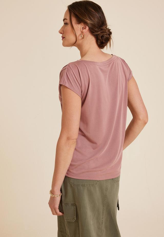 24/7 Pleated Fairhaven Sandwash Tee Product Image