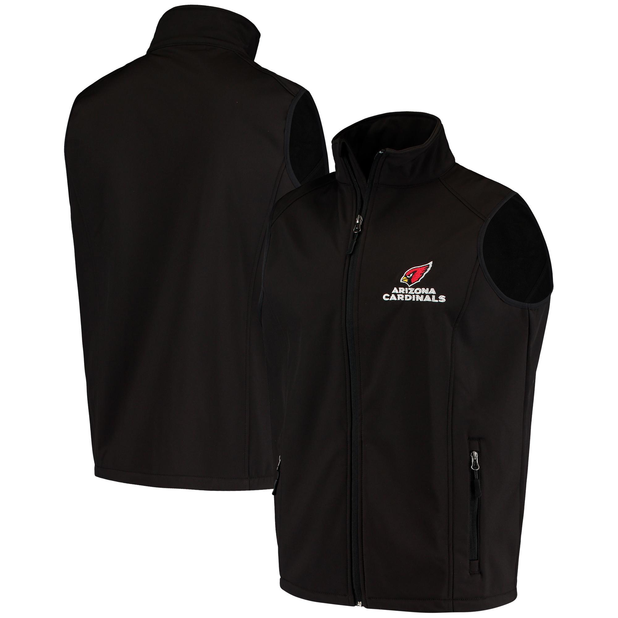 Mens Dunbrooke Black Arizona Cardinals Circle Archer Softshell Full-Zip Vest Product Image