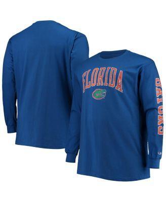 Mens Champion Royal Florida Gators Big and Tall 2-Hit Long Sleeve T-shirt Product Image