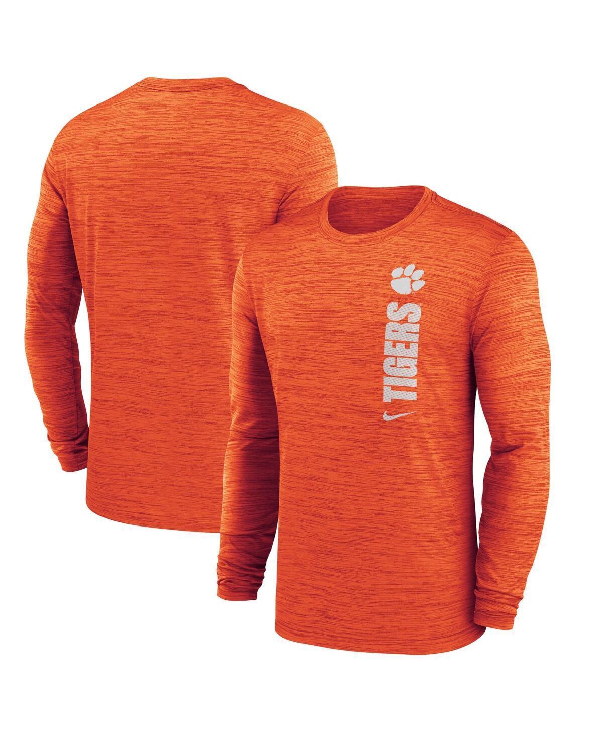 NIKE Men's Orange Denver Broncos 2024 Sideline Velocity Performance Long Sleeve T-shirt Product Image