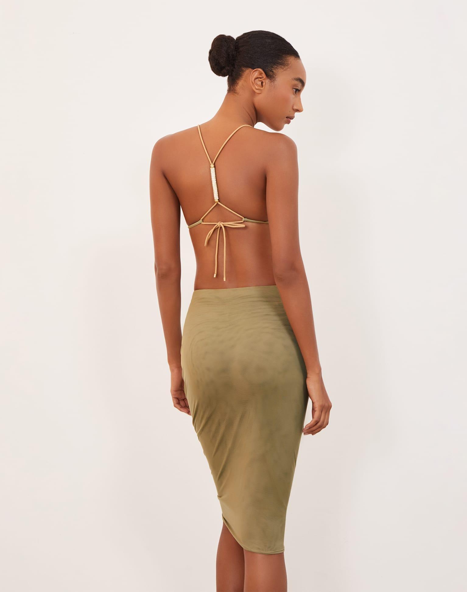 Frida Midi Skirt - Olivine Product Image