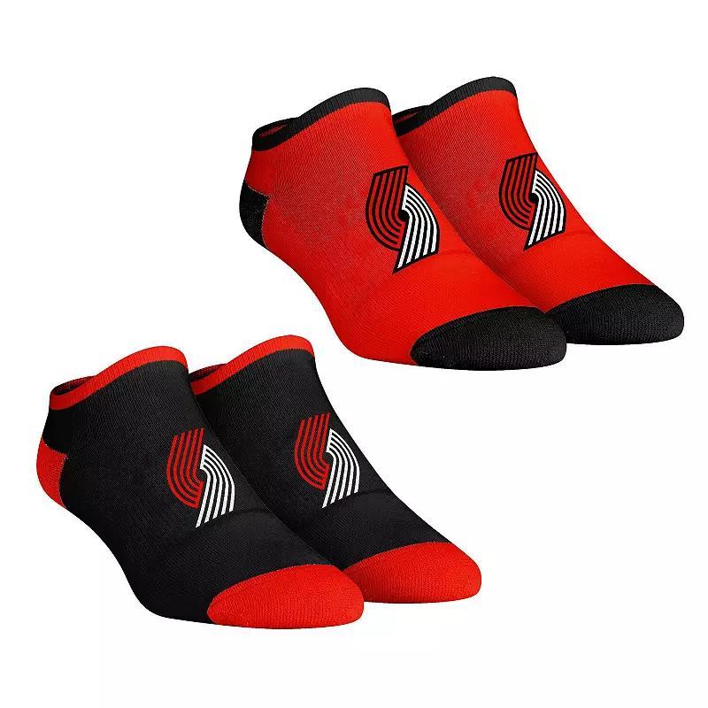 Womens Rock Em Socks Portland Trail Blazers Core 2-Pack Low Cut Ankle Sock Set Product Image