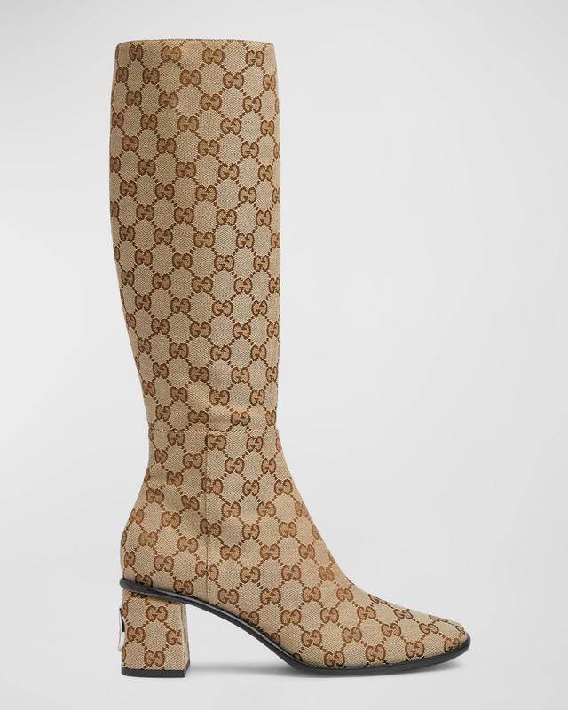 Onyx GG Monogram Knee Boots Product Image