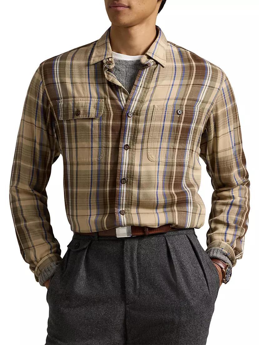 Plaid Button-Up Shirt Product Image