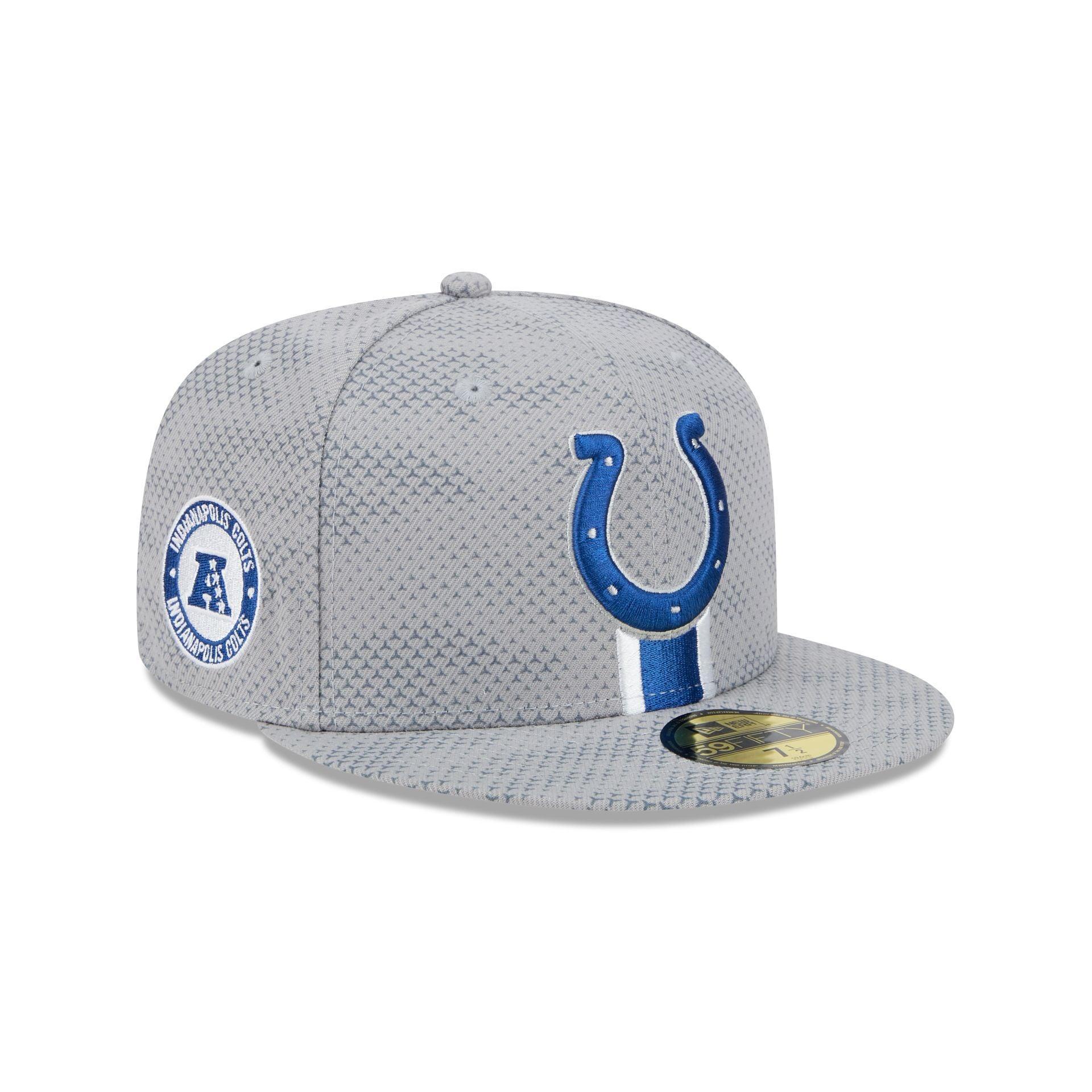 Indianapolis Colts 2024 Sideline Gray 59FIFTY Fitted Hat Male Product Image