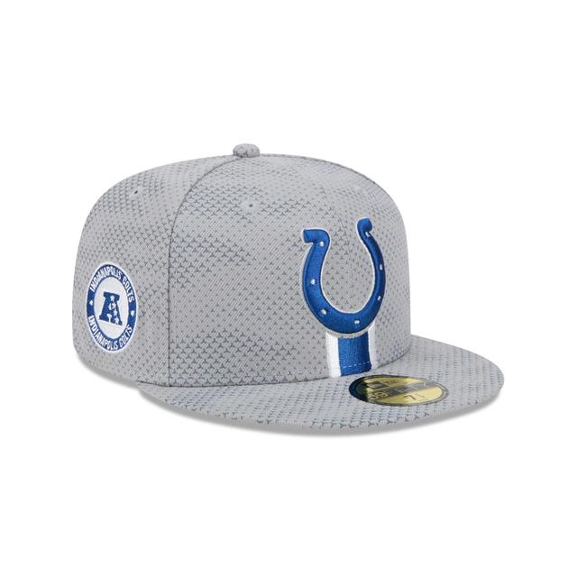 Indianapolis Colts 2024 Sideline Gray 59FIFTY Fitted Hat Male Product Image