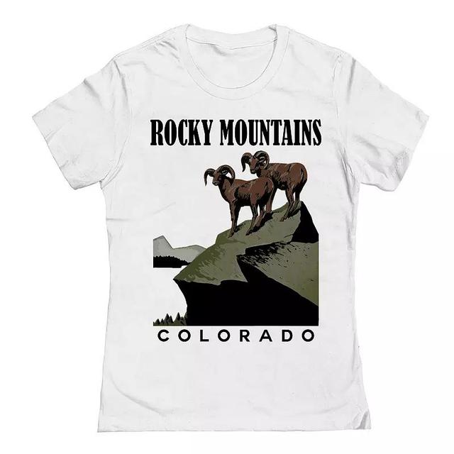 Juniors Rocky Mountains Colorado Womens Graphic Tee, Girls Product Image