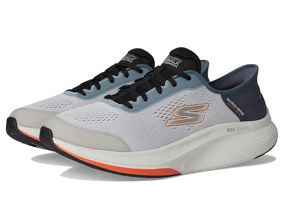 SKECHERS Performance Hands Free Slip-Ins Go Walk Max Walker - Next Generation (Grey/Blue) Men's Walking Shoes Product Image