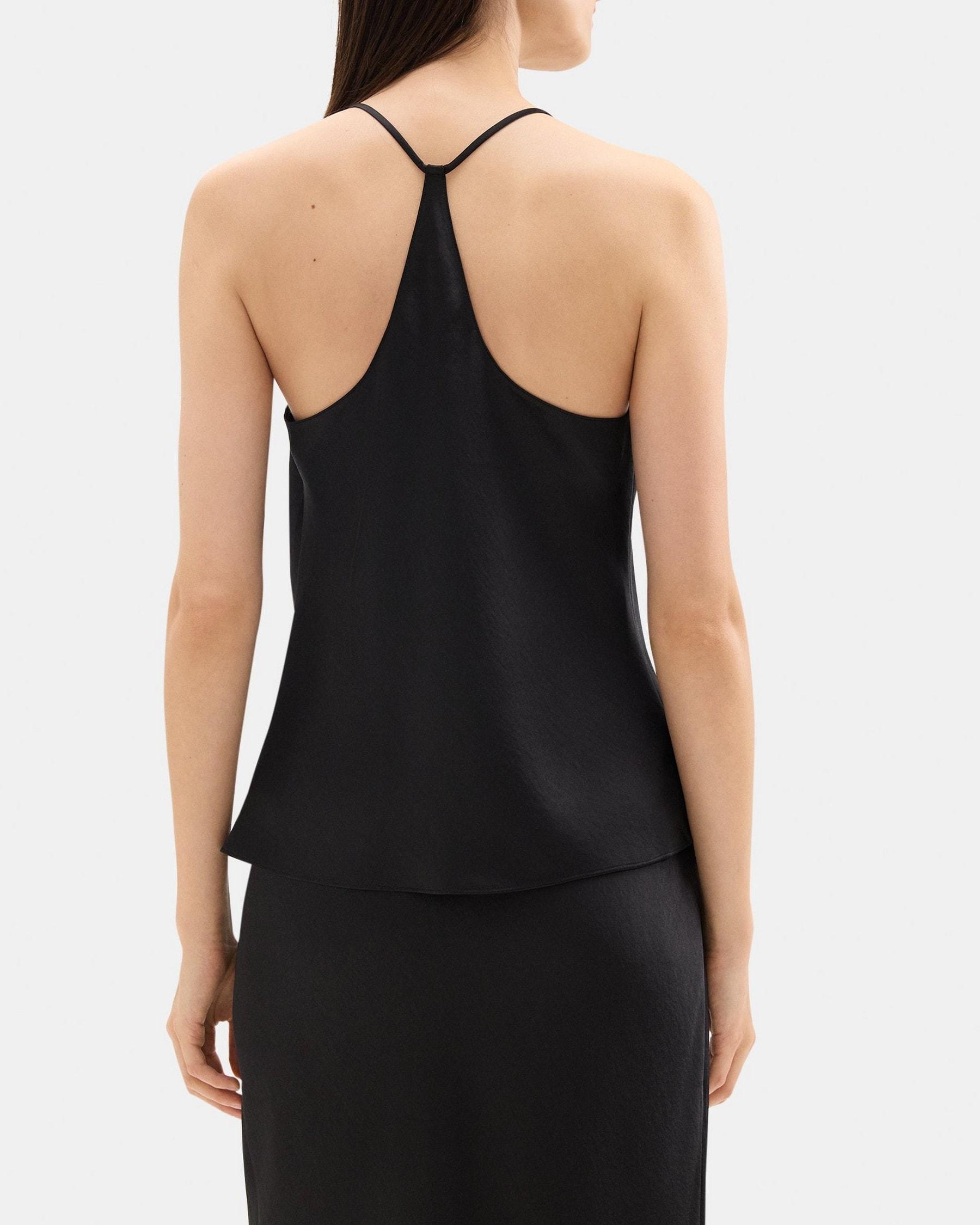 Cowl-Neck Top in Silky Poly Product Image