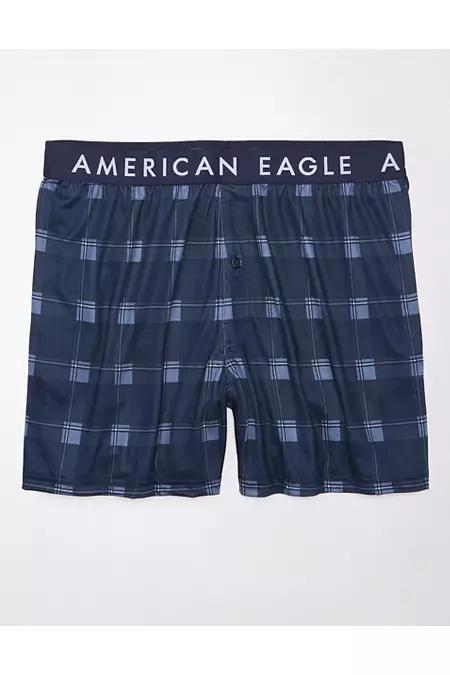 AEO Mens Plaid Ultra Soft Boxer Short Men's Product Image