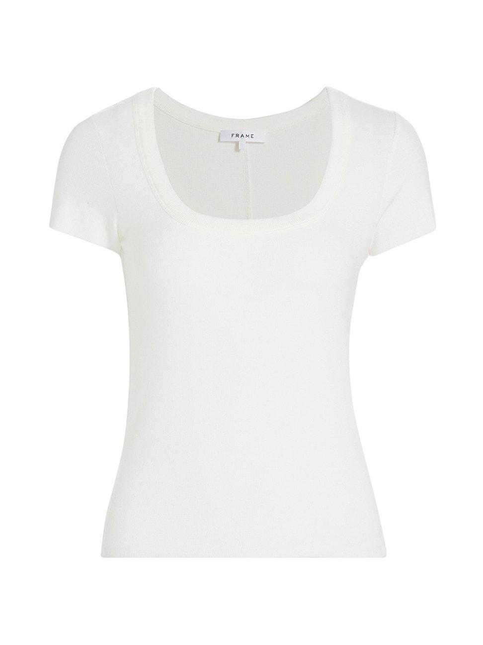 Womens Rib-Knit Baby-Fit Tee product image