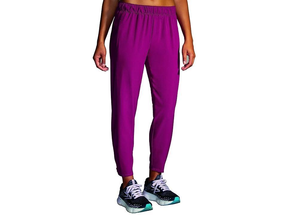 Brooks Shakeout Pants (Dark Mauve) Women's Casual Pants Product Image