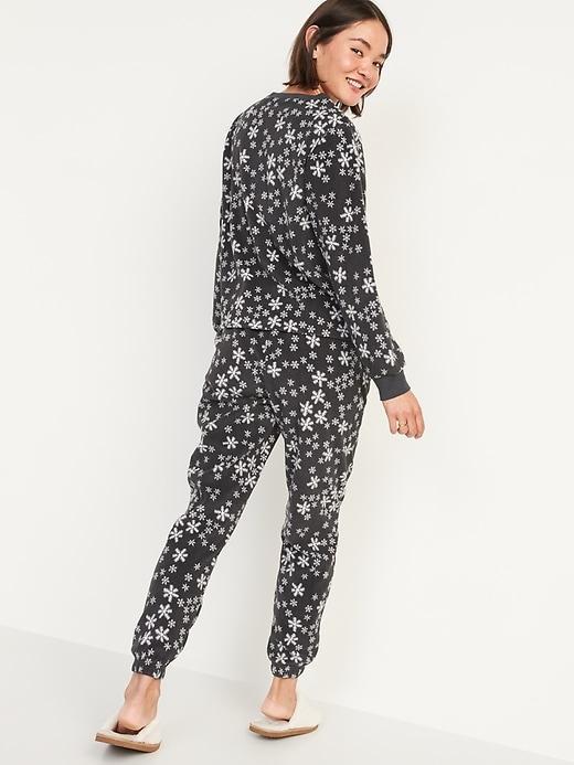 Matching Printed Microfleece Pajama Set Product Image