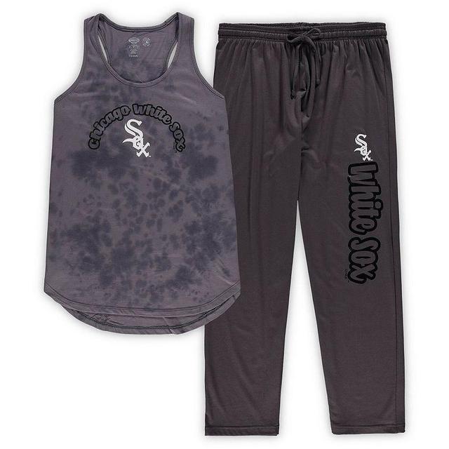 Womens Concepts Sport Charcoal Chicago White Sox Plus Size Jersey Tank Top & Pants Sleep Set Product Image