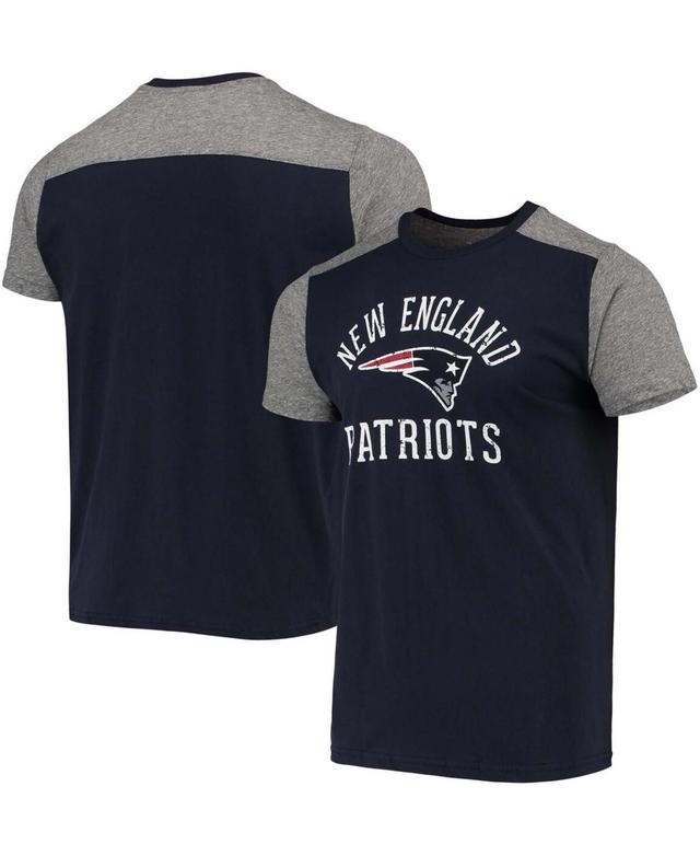 Mens Navy New England Patriots Field Goal Slub T-shirt - Navy Product Image