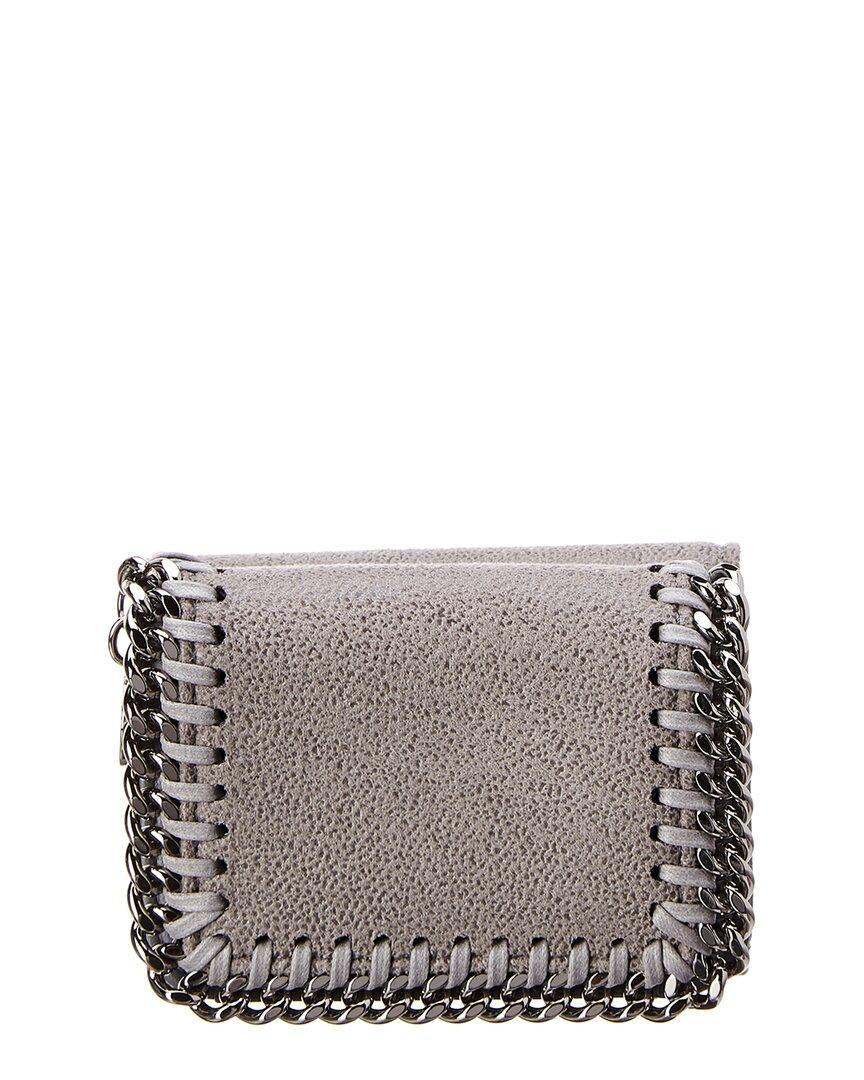 Falabella Shaggy Deer Trifold Wallet In Grey Product Image