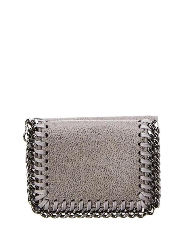 Falabella Shaggy Deer Trifold Wallet In Grey Product Image