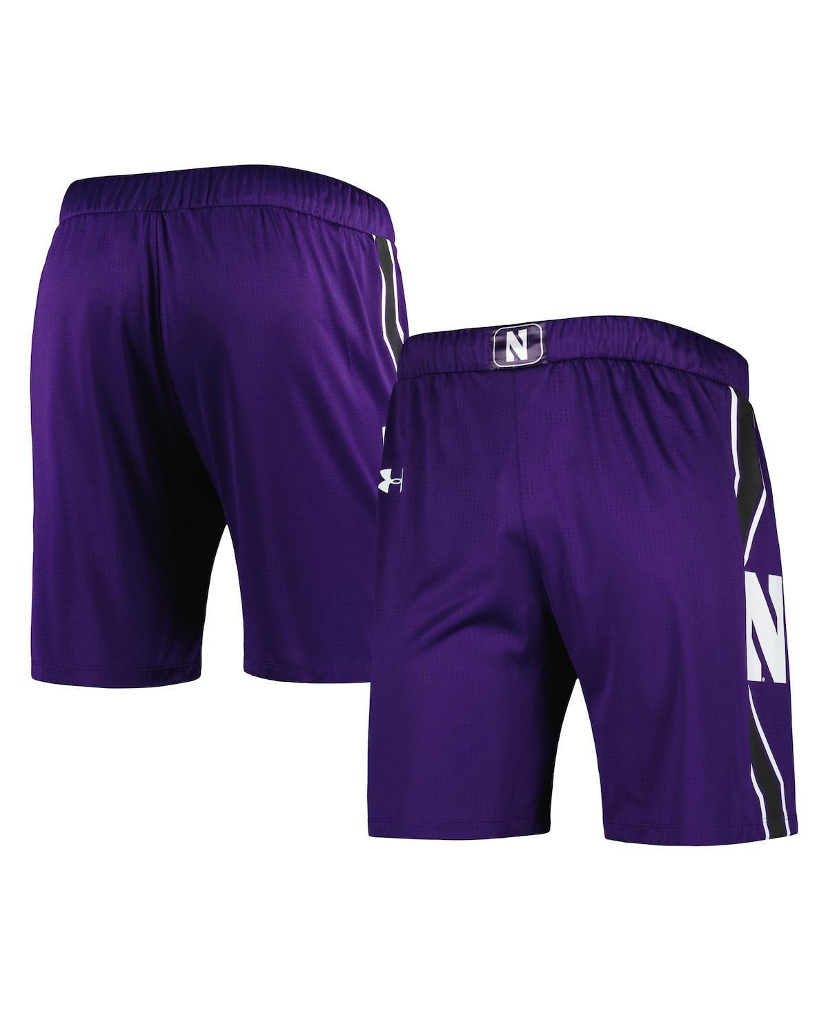 Mens Under Armour Northwestern Wildcats Logo Replica Basketball Shorts Product Image