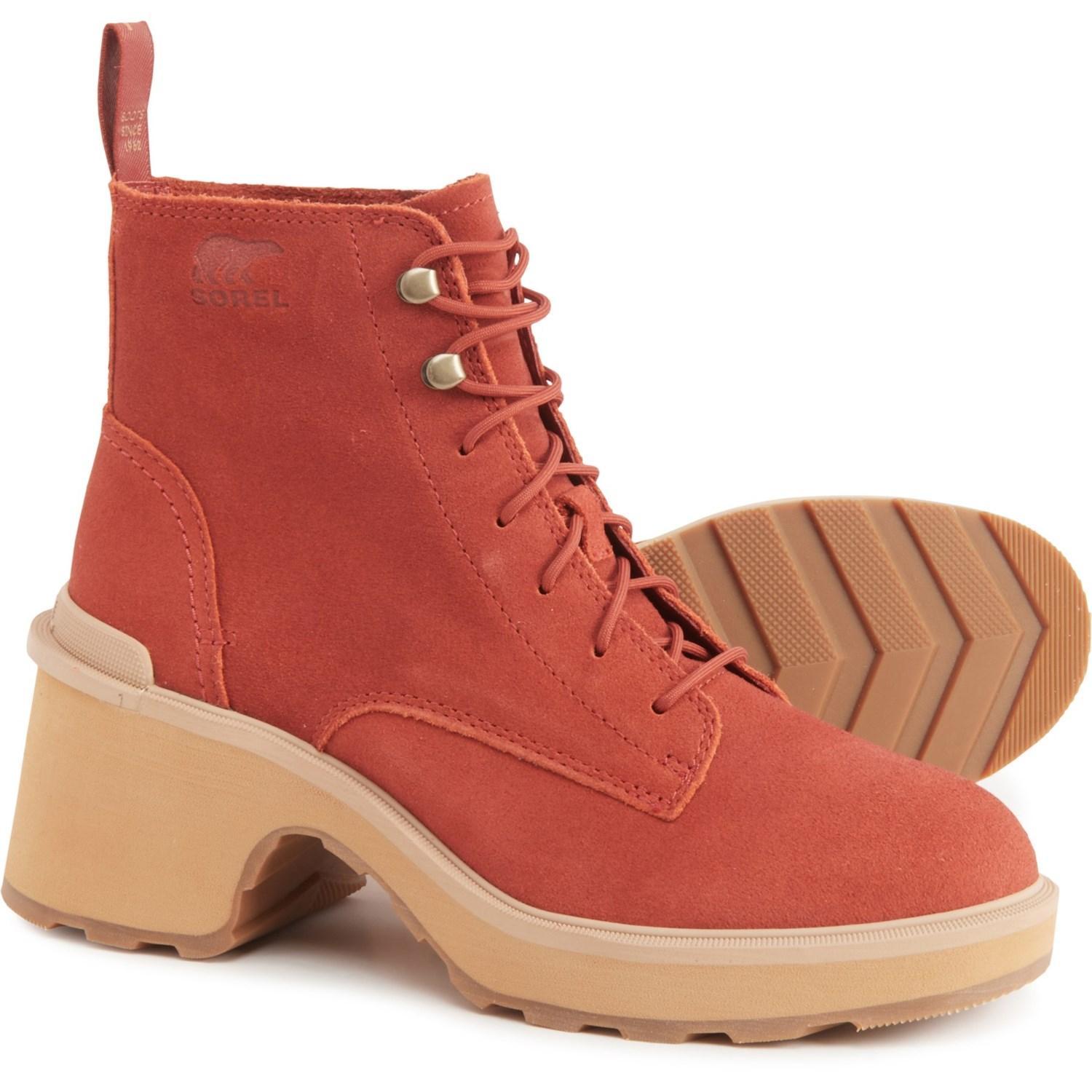 Sorel Hi-Line Heel Lace Boots - Waterproof, Suede (For Women) Product Image