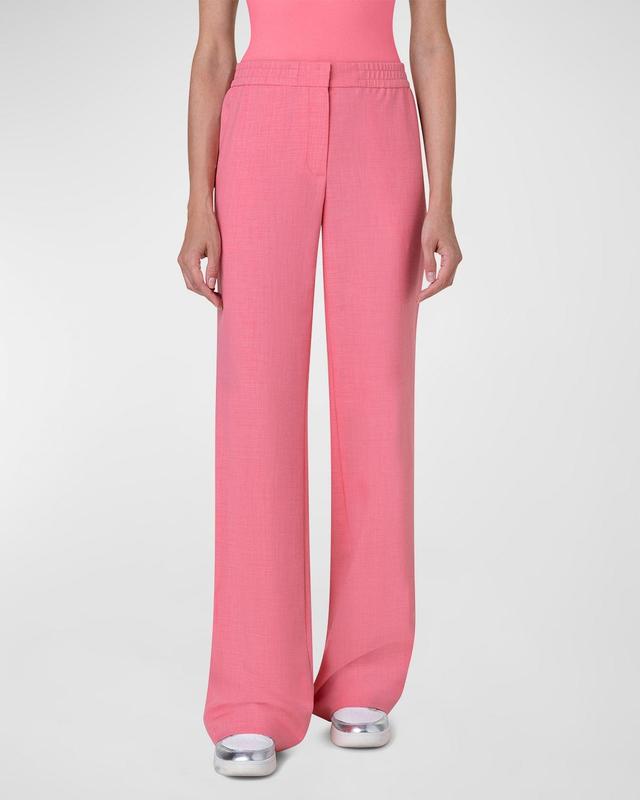 Akris punto Marla Techno Crepe Straight Leg Pants Product Image