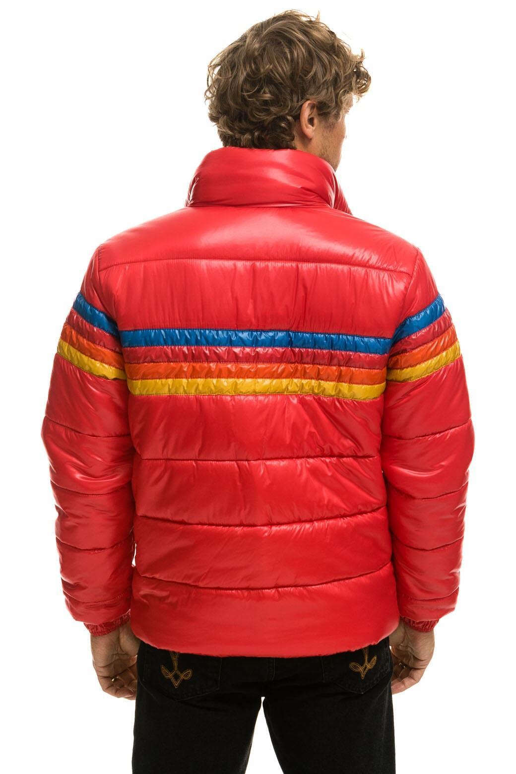 4 STRIPE LUXE TRAVELER JACKET - GLOSSY CHERRY Male Product Image