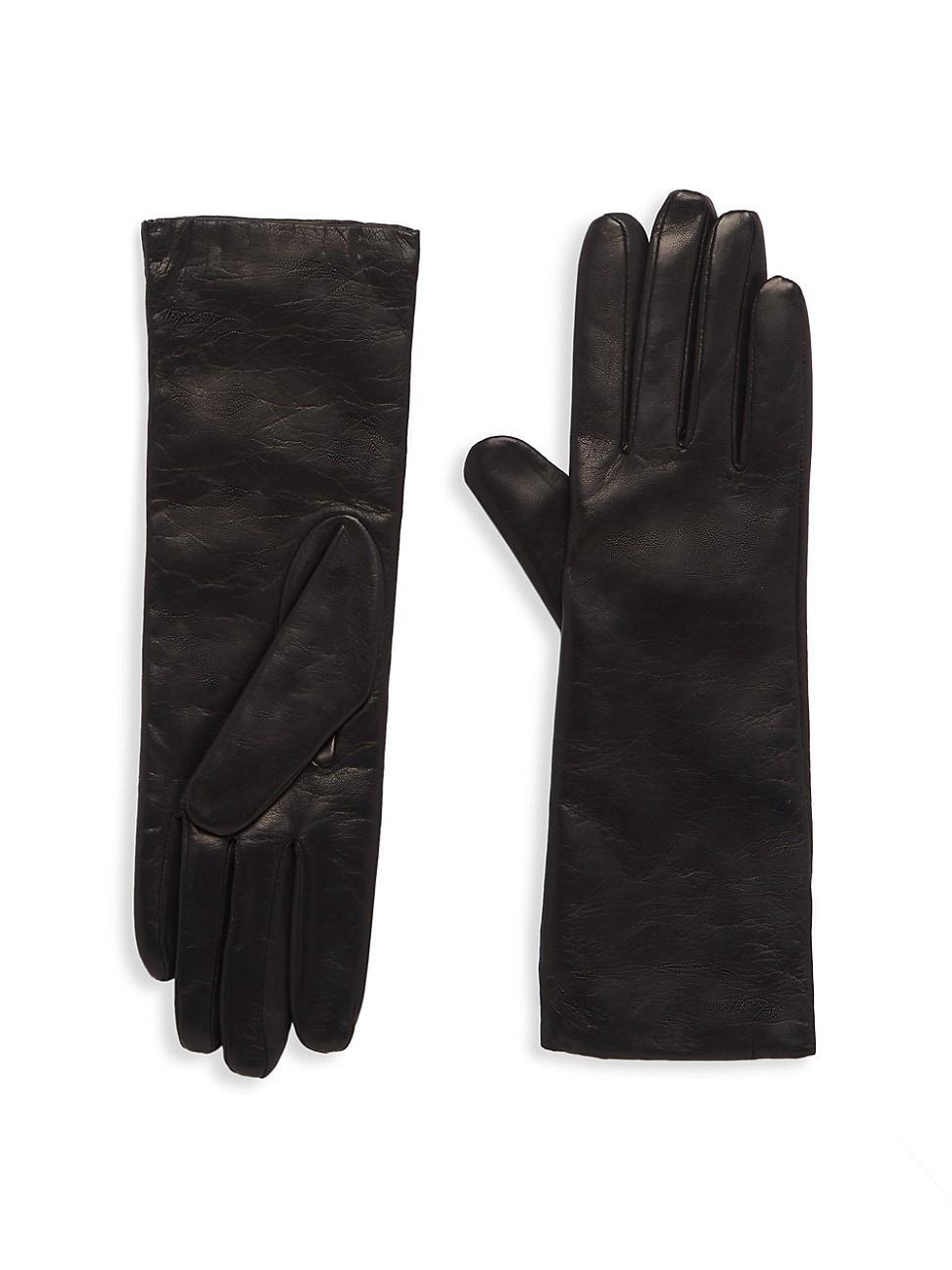 Womens COLLECTION Cashmere-Lined Leather Gloves Product Image