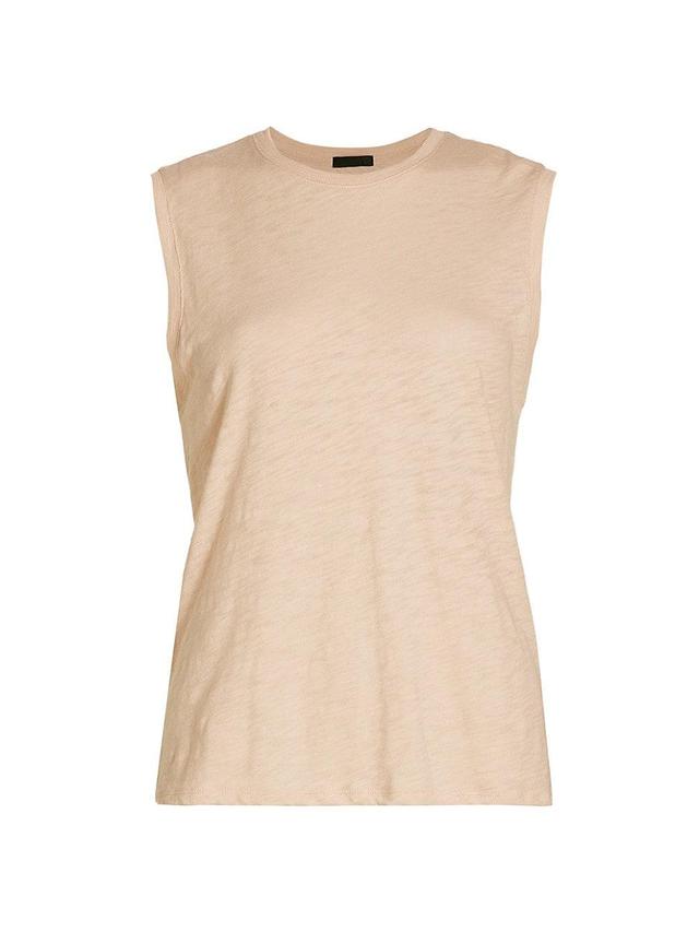 Womens Sleeveless Schoolboy T-Shirt Product Image