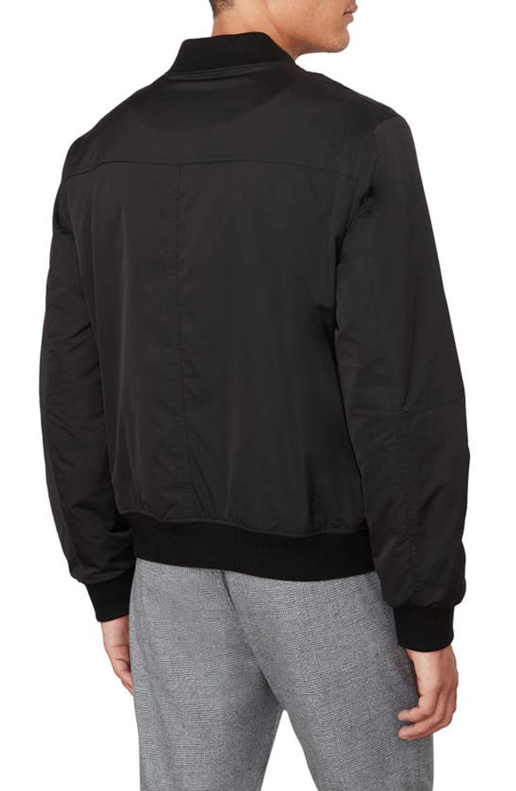 VINCE Zip Bomber Jacket In Black Product Image