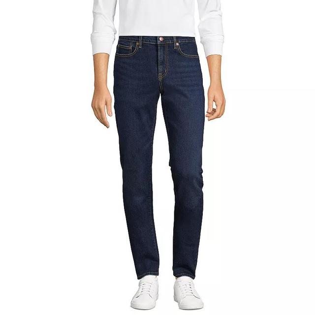 Mens Lands End Recover 5-Pocket Slim Fit Denim Jeans Product Image