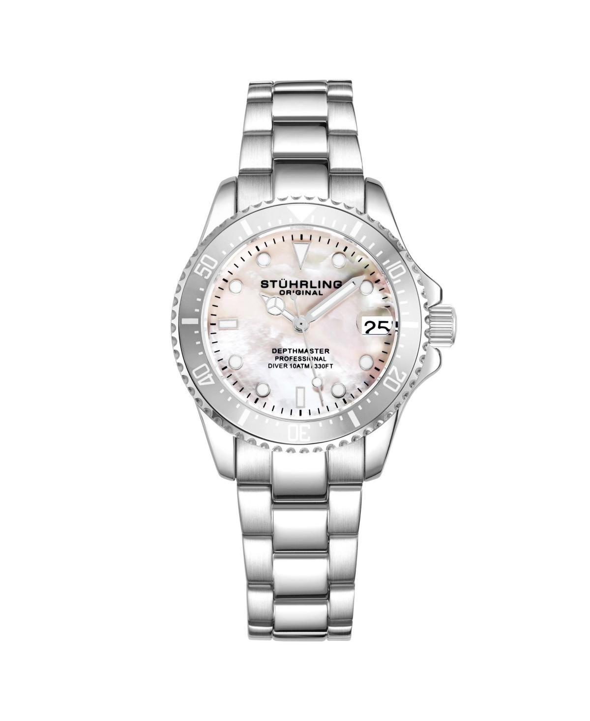 Stuhrling Womens Diver Depth master 3950L Quartz 32mm Fashion Watch Product Image