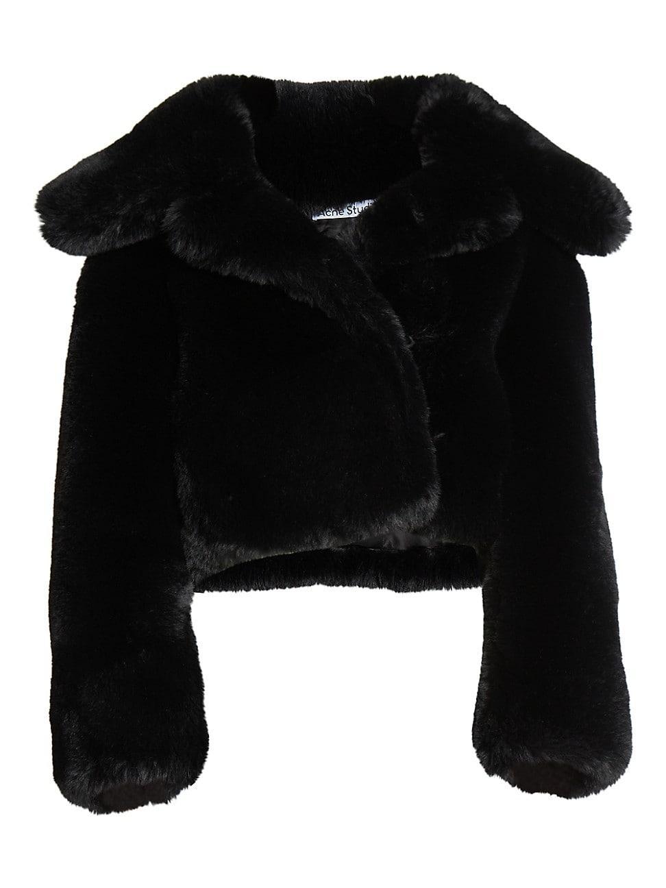 Womens Ofox Fluffy Faux Fur Jacket Product Image