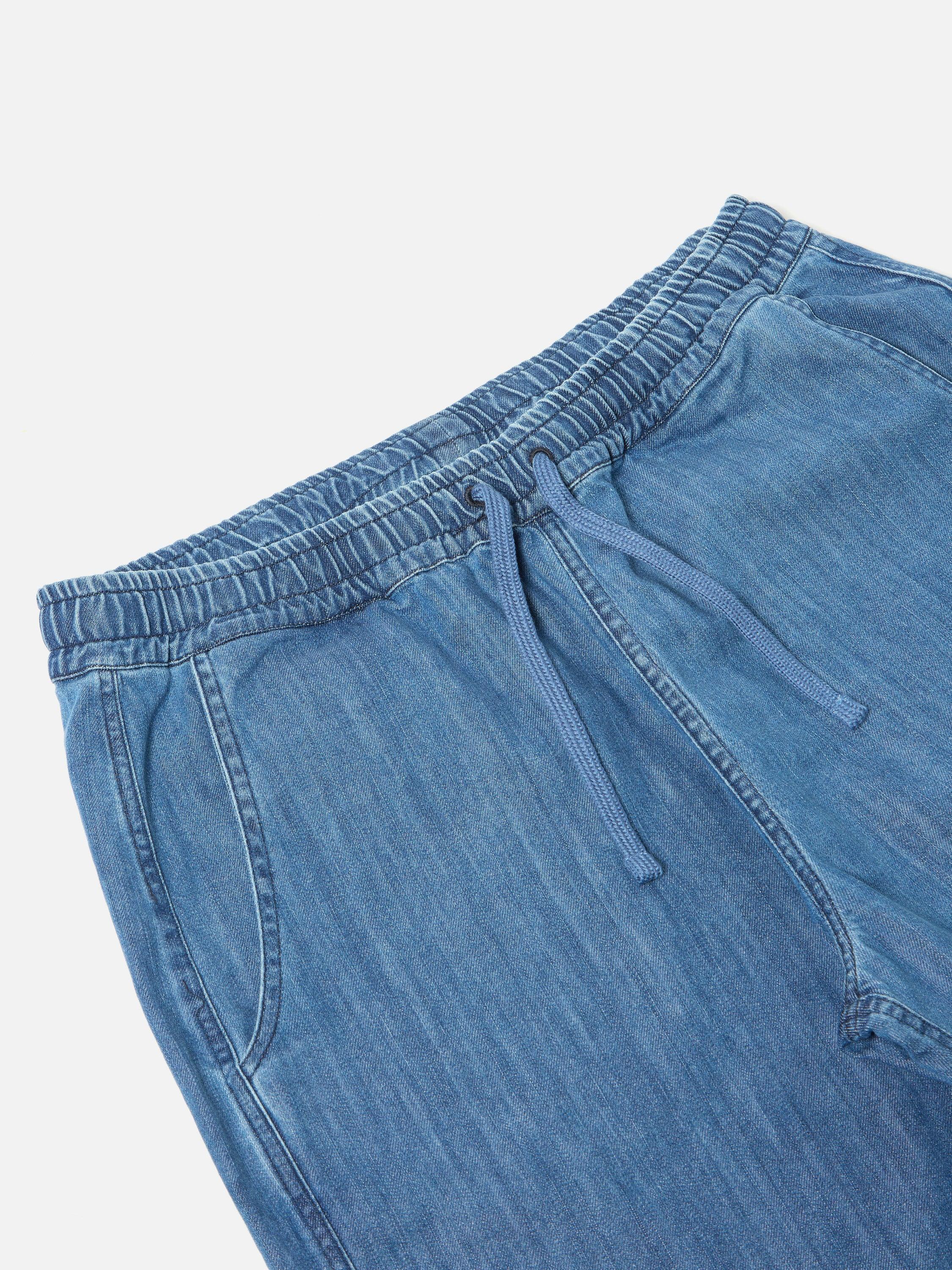 Universal Works Beach Short in Indigo 9oz Organic Denim Product Image