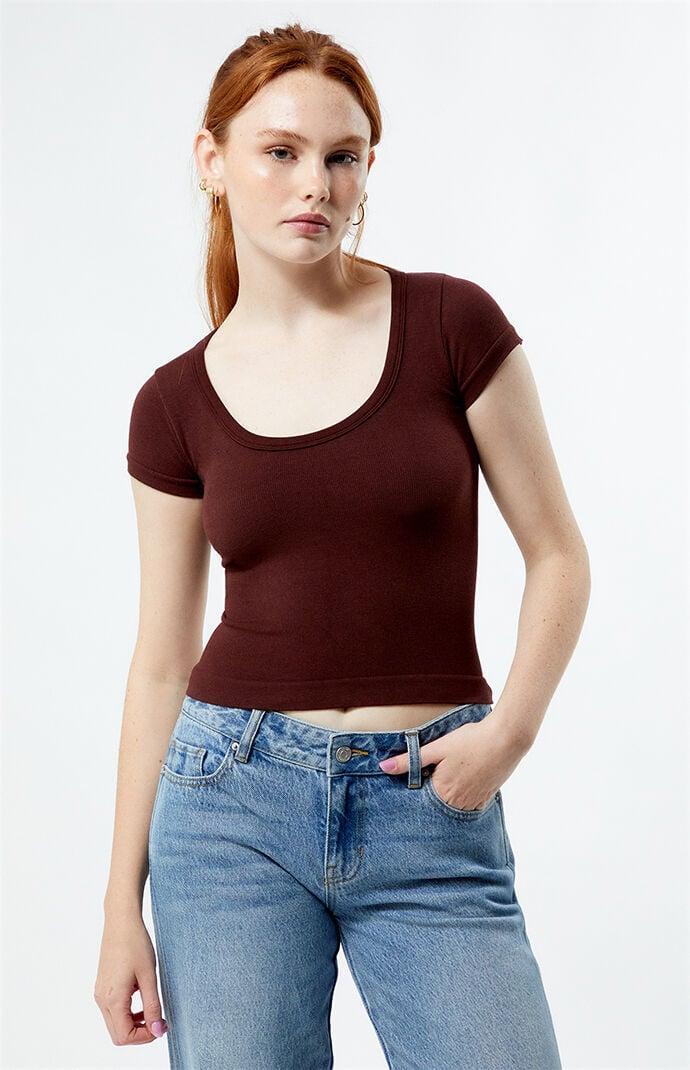 Womens Seamless Scoop Top Product Image