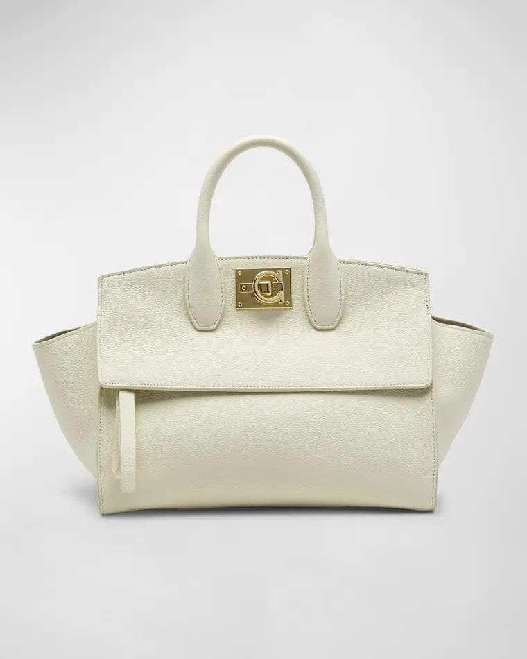 The Studio Soft Small Leather Top-Handle Bag Product Image