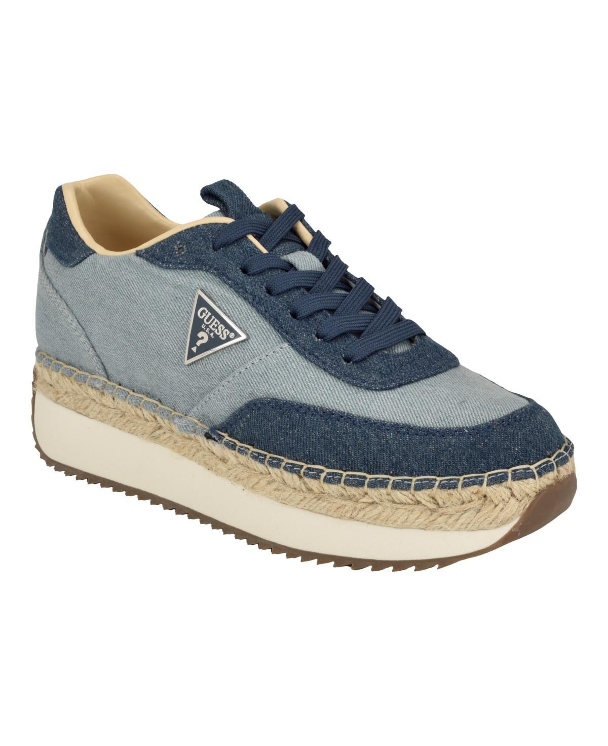 Guess Womens Stefen Lace Up Casual Espadrille Sneakers Product Image