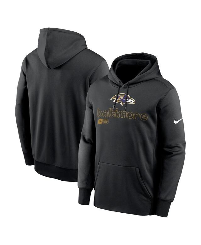 Nike Mens Navy New England Patriots Performance Pullover Hoodie Product Image